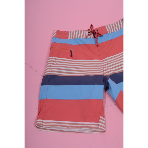 Men's Striped Patagonia Swim Trunks Size 34 - Picture 5 of 6